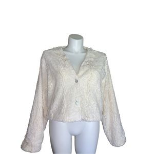 Vintage 70s 80s Cottage Core Style Cozy Sweater , Size L/XL